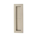 Heritage Brass - Reeded Rectangular Flush Pull