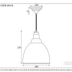 Smooth Brass Brindley Pendant