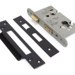 Black 2½" Euro Profile Sash Lock