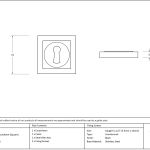 Anvil Round Escutcheon (Square)