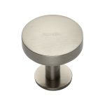 Heritage Brass - Domed Disc Cabinet Knob with Rose