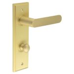 Burlington Kensington Door Handles On Back Plate with Turn & Release