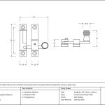 Anvil Beehive Quadrant Fastener - Narrow