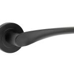 Nero Black Door Handles On Rose