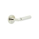 Burlington Piccadilly Knurled Door Handles On Rose