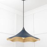 Smooth Brass Flora Pendant in Dusk