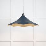 Smooth Brass Flora Pendant in Dusk