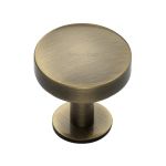 Heritage Brass - Domed Disc Cabinet Knob with Rose
