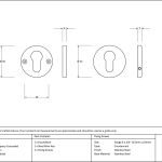 Anvil Regency Concealed Escutcheon