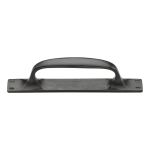 M.Marcus - Rustic Bronze Cabinet Pull Handle on Plate