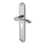 Heritage Brass - Algarve Long Door Handle on Plate