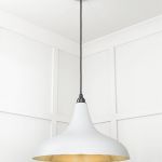 Smooth Brass Frankley Pendant in Birch