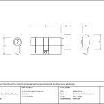 Anvil 5pin Euro Cylinder/Thumbturn KA