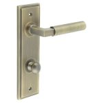 Burlington Westminster Door Handles On Back Plate with Turn & Release