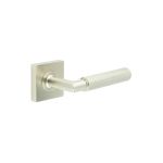 Burlington Piccadilly Knurled Door Handles On Rose