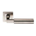 Bright/Satin Stainless Steel Fagus Designer Lever on Sprung Square Rose