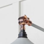 Smooth Copper Flora Wall Light in Birch