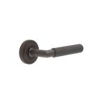 Burlington Piccadilly Knurled Door Handles On Rose
