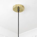 Smooth Brass Flora Pendant
