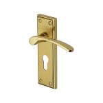 Heritage Brass - Hilton Door Handle on Plate