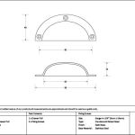 Satin Brass 4" Plain Drawer Pull