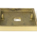 Satin Brass Brompton Centre Door Knob (Square)