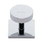 Heritage Brass - Disc Cabinet Knob With Square Backplate