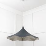 Smooth Nickel Flora Pendant in Soot