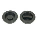 Anvil Art Deco Round Pull - Privacy Set