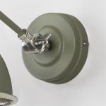 Hammered Nickel Brindley Wall Light in Tump