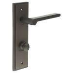 Burlington Fitzrovia Door Handles On Back Plate with Turn & Release