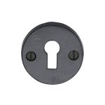 M.Marcus - Standard Key Escutcheon Round Black Iron