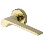 Heritage Brass - Julia Door Handle on Round Rose