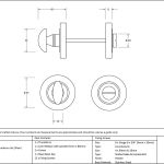 Anvil Round Thumbturn Set (Plain)