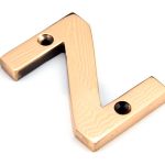 From The Anvil Polished Bronze Letter