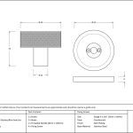 Anvil Brompton Mortice/Rim Knob Set (Plain)