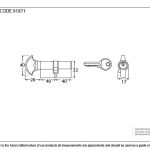 Anvil 5pin Euro Cylinder/Thumbturn