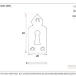 Anvil Gothic Escutcheon