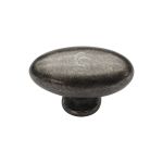 M.Marcus - Rustic Pewter Oval Cabinet Knob