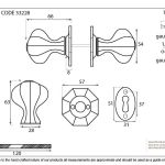 From The Anvil Octagonal Mortice/Rim Knob Set