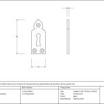 Anvil Gothic Escutcheon