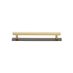 Heritage Brass - Hexagonal Cabinet Pull Handle with Plate