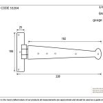 From The Anvil Penny End T Hinge (pair)
