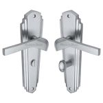 Heritage Brass - Waldorf Door Handle on Plate
