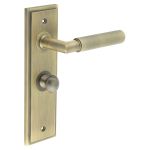 Burlington Piccadilly Knurled Door Handles On Back Plate with Turn & Release