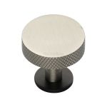 Heritage Brass - Knurled Disc Cabinet Knob with Rose