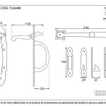Black Cast Suffolk Latch