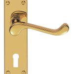 Victorian Scroll Lever On Shaped Backplate - (Contract Range)