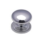 Heritage Brass - Victorian Round Cabinet Knob with Base