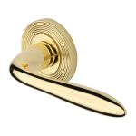 Heritage Brass - Sutton Reeded Door Handle on Round Rose